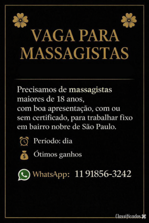 CONTRATE-SE TERAPEUTA