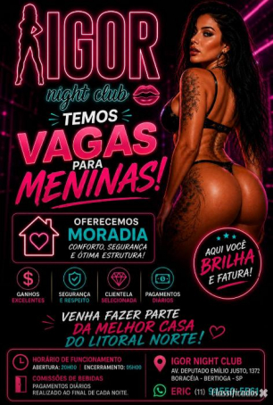 Ótimos ganhos na Igor Nigth Club Bertioga